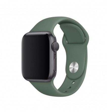 Ремешок силиконовый для Apple Watch 38mm/40mm/41mm, цвет хаки