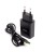 Зарядное устройство для телефона Сетевой адаптер + кабель USB Lightning 2.4A черный