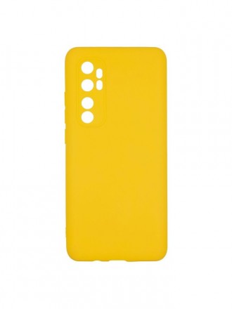 Чехол силиконовый для Xiaomi Mi Note 10 Lite, желтый