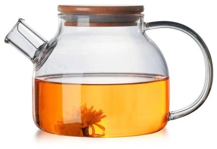 Стеклянный заварочный чайник со стеклянным фильтром-колбой 750мл.