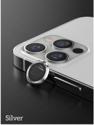Защитное стекло на камеру для iPhone 13 Pro Max, серебристый