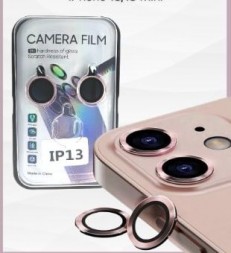 Защитное стекло на камеру для iPhone 13, розовый