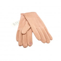 Женские перчатки, розовый
