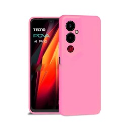 Чехол силиконовый для Tecno Pova 4 Pro, розовый