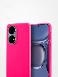 Чехол бархатный Silicone Cover для Honor X7, розовый
