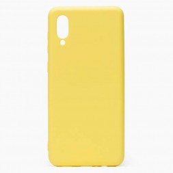 Чехол силиконовый для Samsung Galaxy A02, жёлтый