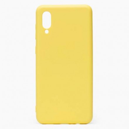 Чехол силиконовый для Samsung Galaxy A02, жёлтый