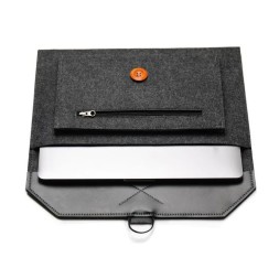 Чехол сумка войлочный для ноутбука Macbook 13-14 дюймов 2012-2022 года, черный