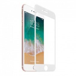 Защитное стекло Full Glue для iPhone 6 / 7 / 8 на полный экран, белое