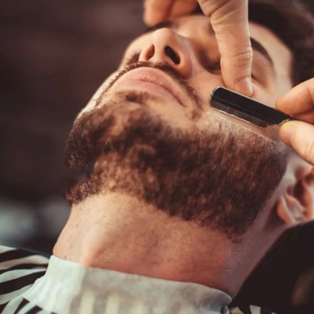 Мужская классическая парикмахерская складная бритва для бороды
