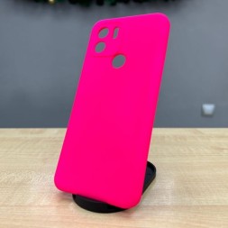 Чехол бархатный Silicone Cover для Xiaomi Redmi A1 Plus, розовый