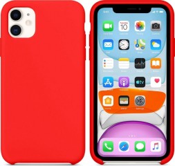 Чехол силиконовый для iPhone 11, красный