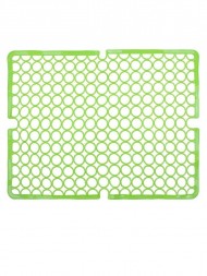 Коврик решетка для раковины квадрат, зеленый