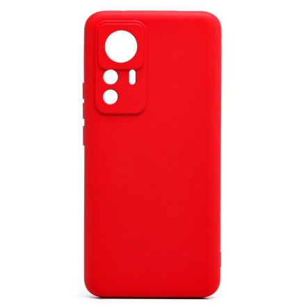 Чехол бархатный Silicone Cover для Xiaomi Mi 12T, красный