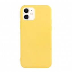 Чехол силиконовый для iPhone 12, жёлтый