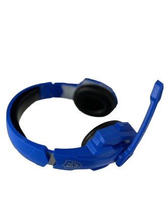 Полноразмерные игровые наушники беспроводные с микрофоном RGB подсветкой G9000BT, синий