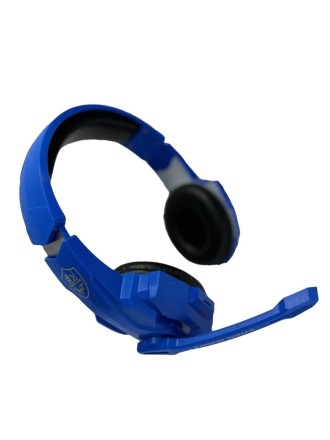 Полноразмерные игровые наушники беспроводные с микрофоном RGB подсветкой G9000BT, синий