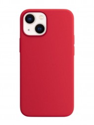 Чехол силиконовый для iPhone 13, красный