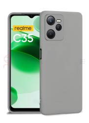 Чехол силиконовый для Realme C35, серый