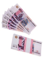 Билеты банка приколов 500 рублей - 2 пачки