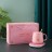 Кружка с подогревом электронная для дома и офиса подарочный набор, розовая