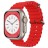 Ремешок силиконовый волнистый для Apple Watch 38mm/40mm/41mm, красный