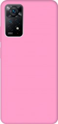 Чехол силиконовый для Xiaomi Redmi Note 11 Pro, розовый