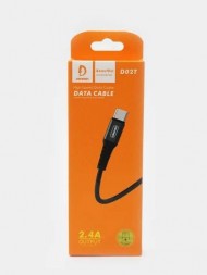 Зарядный кабель USB Type-C Denmen D02T, 2.4A (1 м)