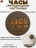 Светодиодные настенные часы с температурой, коричневый
