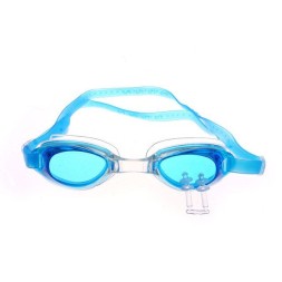 Очки для плавания для взрослых и детей с футляром, синие