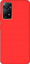Чехол силиконовый для Xiaomi Redmi Note 11 Pro, красный