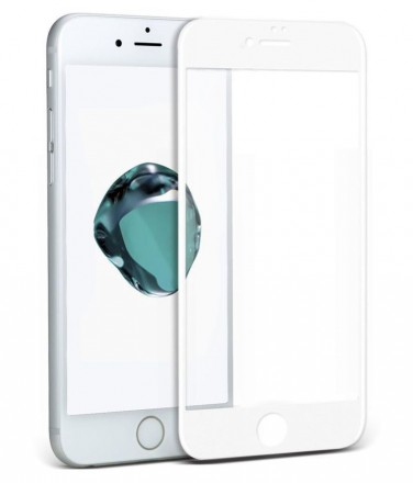 Защитное стекло с установочным кейсом для iPhone 6/6s Plus ZIFRIEND Easy App (белое)