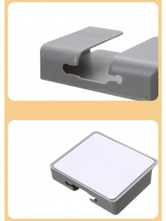 Настенный пластиковый держатель для телефона, серый