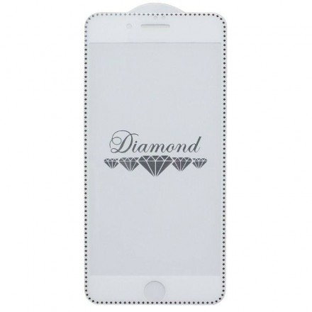 Защитное стекло Diamond Glass для iPhone 6, белое