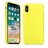 Чехол силиконовый Silicone для iPhone X/XS, жёлтый