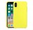 Чехол силиконовый Silicone для iPhone X/XS, жёлтый