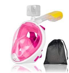 Полнолицевая маска для плавания/снорклинга Free Breath с креплением для экшн-камеры размер L/XL