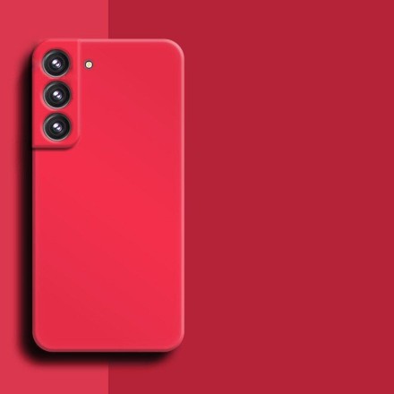 Чехол бархатный Silicone Cover для Samsung Galaxy S22 Plus, красный