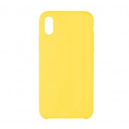 Чехол силиконовый для iPhone XR, жёлтый