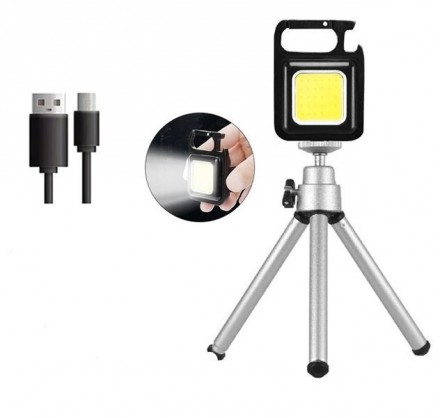 Портативный фонарик с зарядкой от USB с магнитом для кемпинга / видео- и фото-съемок с мощным освещением
