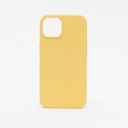 Чехол силиконовый для iPhone 13, жёлтый