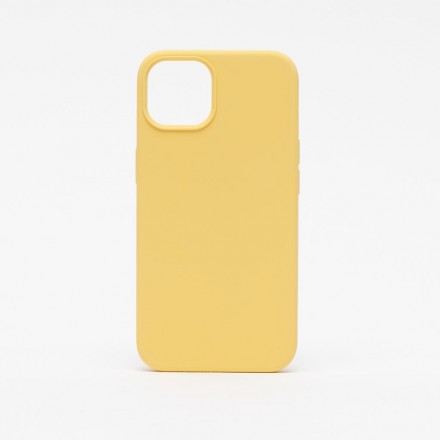 Чехол силиконовый для iPhone 13, жёлтый