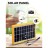 Солнечная панель с подставкой и с кабелями для типов сзу - 8 ватт, 1330mah, 30x20см