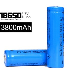 Литий-ионная аккумуляторная батарея перезаряжаемая 18650 3.7V 3800 mAh -2 шт