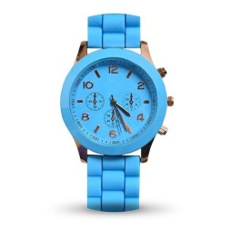 Модные унисекс часы-браслет для мужчин и женщин, синие