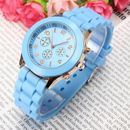 Модные унисекс часы-браслет для мужчин и женщин, синие