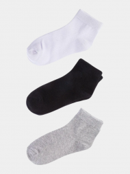 Носки женские короткие 3 пары 3 цвета, 36-41 размер