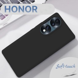 Чехол силиконовый для Honor 70 Pro, черный