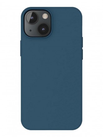 Чехол силиконовый для iPhone 13 Mini, темно-синий
