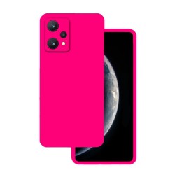 Чехол силиконовый для Realme 9 Pro, ярко-розовый